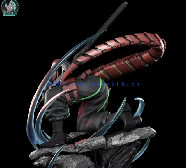 [3D打印人物] 保科宗四郎Hoshina战斗姿势《怪兽8号》动漫角色雕刻手办3D(图4)