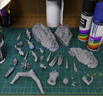 [3D打印人物] 杰诺斯Genos《一拳超人》游戏角色雕刻手办3D打印模型(图2)