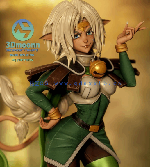 [3D打印人物] 艾莎Aisha Clan-Clan《星际牛仔 Outlaw Star宇宙浪子(图1)