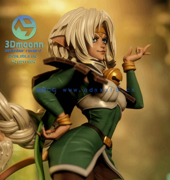 [3D打印人物] 艾莎Aisha Clan-Clan《星际牛仔 Outlaw Star宇宙浪子(图2)