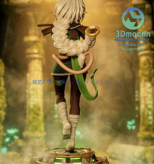 [3D打印人物] 艾莎Aisha Clan-Clan《星际牛仔 Outlaw Star宇宙浪子(图5)