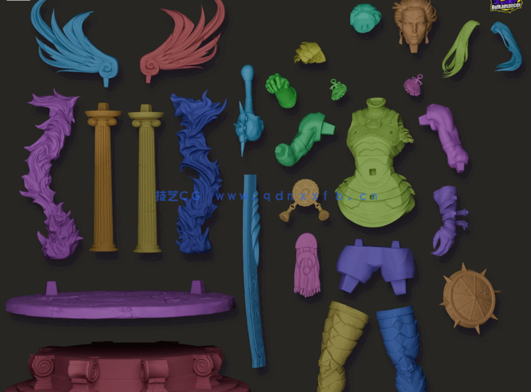 [3D打印人物] 复仇女神Nemesis《哈迪斯2》游戏角色雕刻手办3D打印模型(图3)