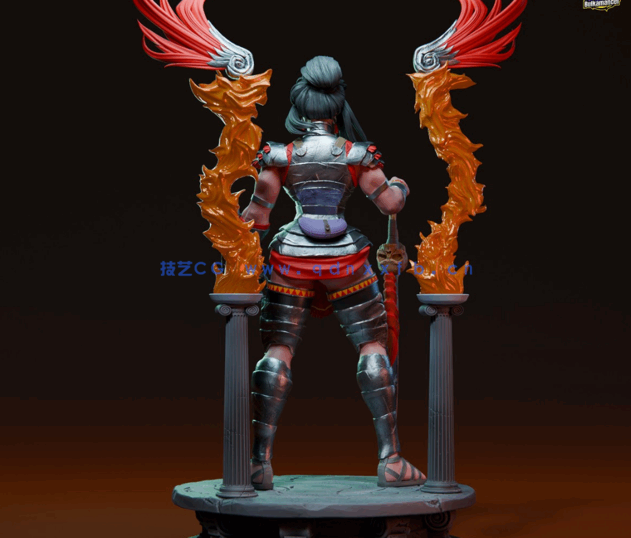 [3D打印人物] 复仇女神Nemesis《哈迪斯2》游戏角色雕刻手办3D打印模型(图5)