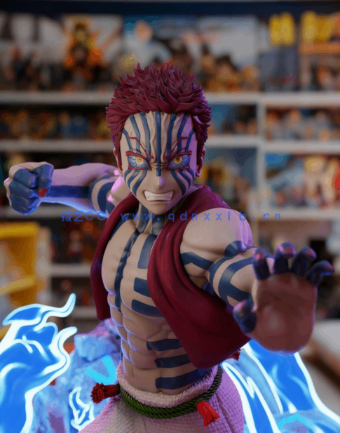 [3D打印人物] 猗窝座《鬼灭之刃》动漫角色雕刻手办3D打印模型(图1)