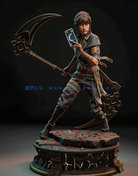 [3D打印人物] 熙艾尔Sciel《光与影：33号远征队》游戏角色雕刻手办3D打印(图2)