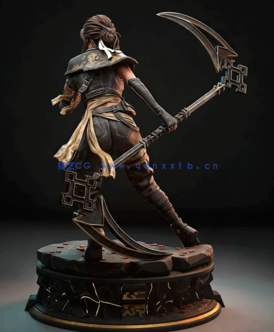 [3D打印人物] 熙艾尔Sciel《光与影：33号远征队》游戏角色雕刻手办3D打印(图4)