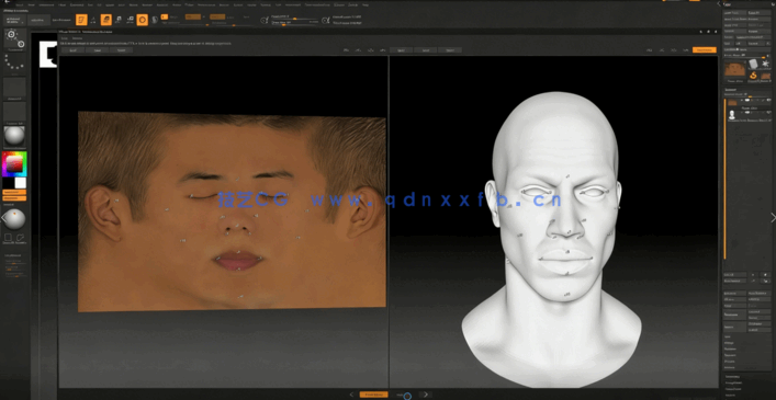 Zbrush与Mari逼真人物面部脸部角色模型核心技术视频教程(图2)