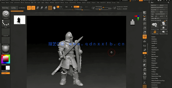 Zbrush模块化雕刻角色3D打印模型视频教程(图3)