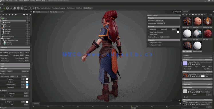 Zbrush Maya SP游戏女战士角色终极创意制作视频教程(图2)
