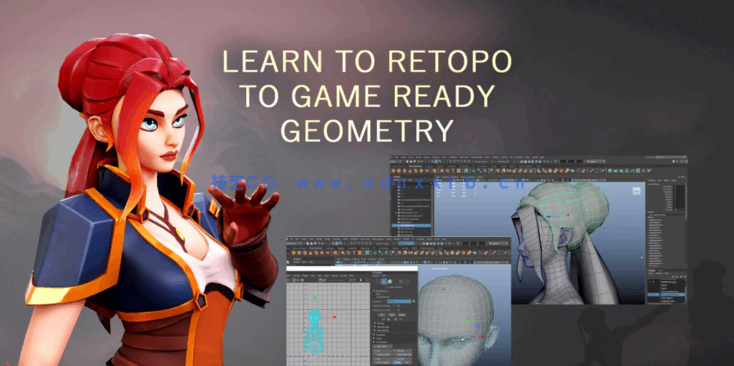 Zbrush Maya SP游戏女战士角色终极创意制作视频教程(图5)