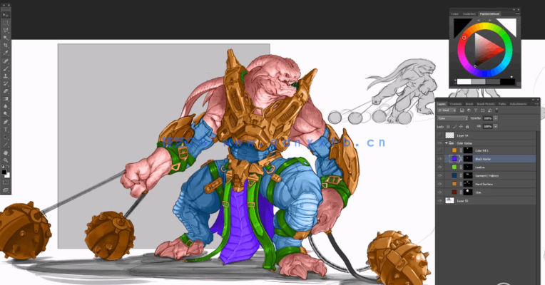  ZBrush角色硬表面雕刻建模大师级训练视频教程(图4)