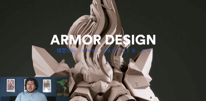 ZBrush与Maya科幻女士兵角色雕刻建模制作视频教程 (图3)