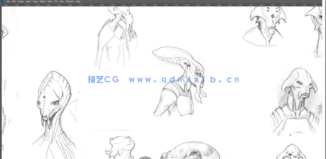 外星异形生物概念设计完整制作流程视频教程 (图2)