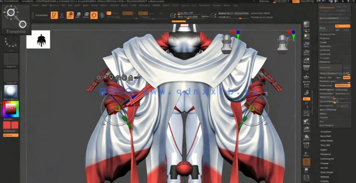 ZBrush卡通风格中国女孩角色雕刻建模视频教程 (图4)