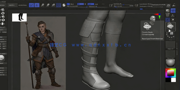  Zbrush影视级人物角色雕刻建模视频教程第一季(图6)