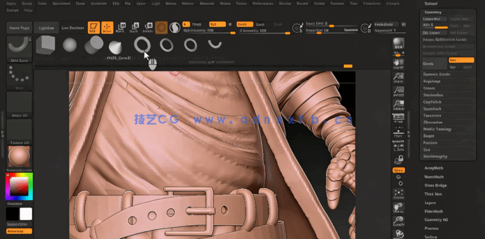 ZBrush忍者兔角色完整雕刻建模制作视频教程(图5)