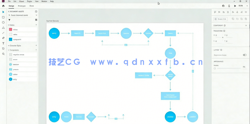 Adobe XD中UI/UX设计用户流程完整路径图表视频教程(图5)
