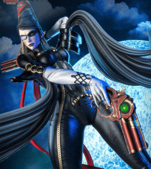 [3D打印人物] 贝优妮塔Bayonetta站姿《猎天使魔女》游戏角色雕刻手办3D打(图1)