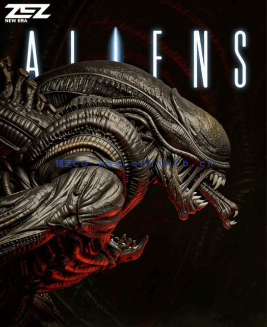 [3D打印人物] 异形Xenomorph《异形》影视角色雕刻手办3D打印模型(图2)