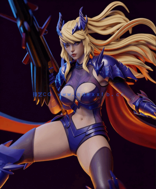 [3D打印人物] 阿尔托莉雅·潘德拉贡Artoria《命运Fate Grand Order》游戏角(图1)