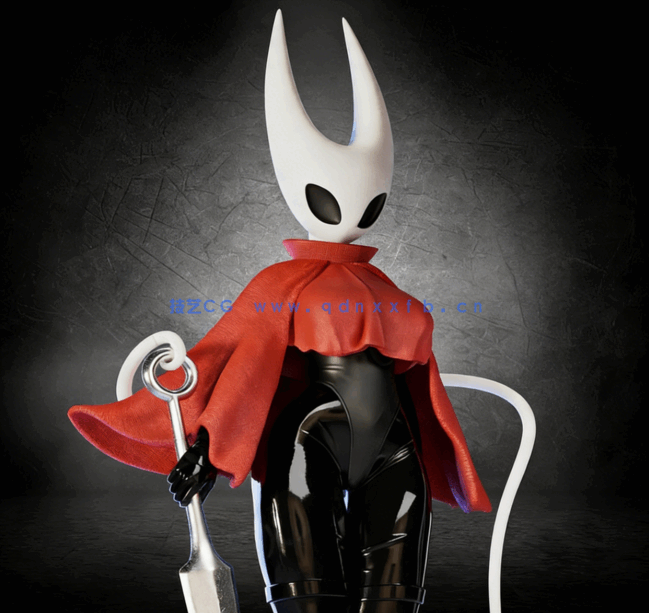 [3D打印人物] 大黄蜂Hornet女性真身造型《空洞骑士：丝之歌》游戏角色雕刻(图1)