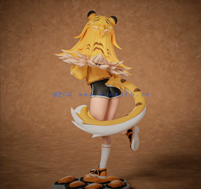 [3D打印人物] 居菲菲Ju Fufu《绝区零》游戏角色雕刻手办3D打印模型(图4)