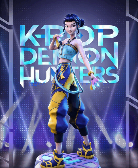 [3D打印人物] 佐伊Zoey《K-Pop恶魔猎人》动画角色雕刻手办3D打印模型(图2)