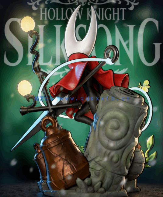 [3D打印人物] 大黄蜂(Hornet《空洞骑士：丝之歌》游戏角色雕刻手办3D打印(图3)