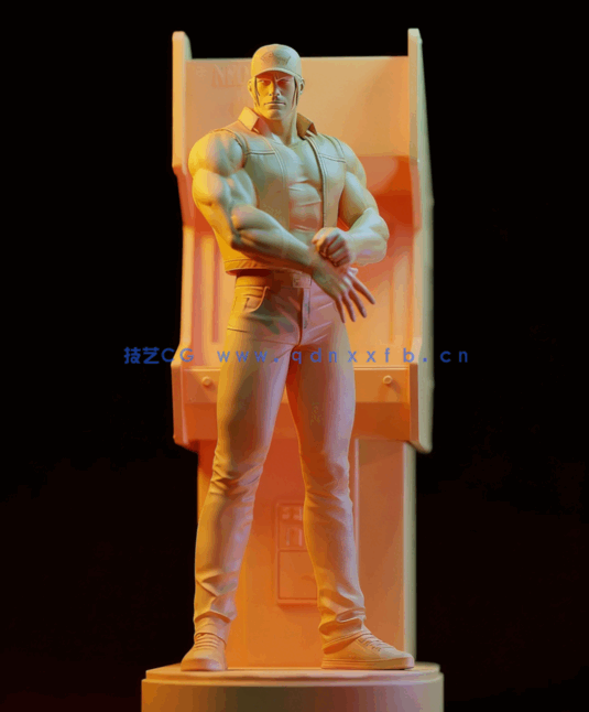 [3D打印人物] 特瑞·博加德Terry Bogard《饿狼传说》游戏角色雕刻手办3D打(图4)