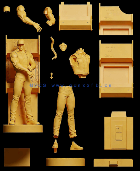 [3D打印人物] 特瑞·博加德Terry Bogard《饿狼传说》游戏角色雕刻手办3D打(图5)