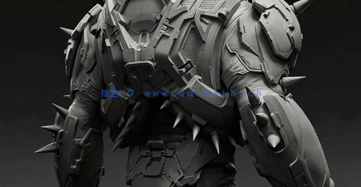 Zbrush游戏电影高级外星角色雕刻制作流程视频教程 (图2)