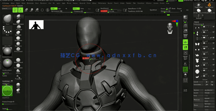 Zbrush棋牌游戏微型角色模型雕刻实例制作视频教程(图5)