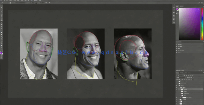 Zbrush真实照片雕刻出3D人物角色技术视频教程(图3)