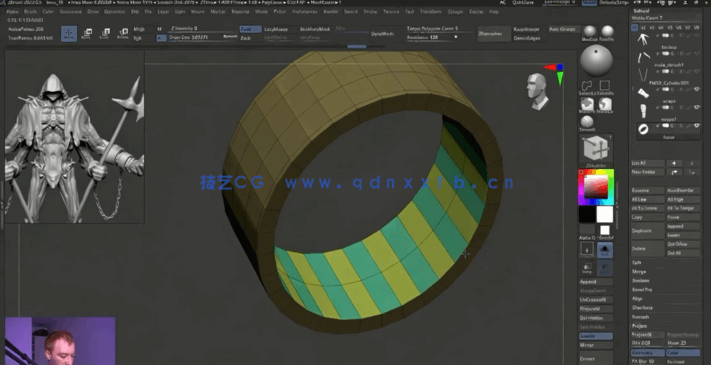 Zbrush镰刀恶魔魂类游戏角色完整雕刻制作视频教程 (图4)