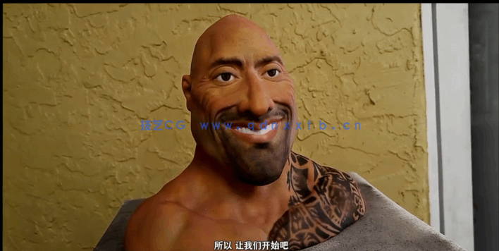 Zbrush巨石强森人物头部3D打印雕塑制作视频教程(图2)