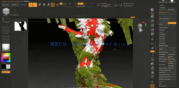 Zbrush古老苔藓树游戏资产制作全流程视频课程(图3)