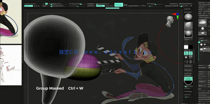 Zbrush猴子角色概念设计全流程视频教程(图2)