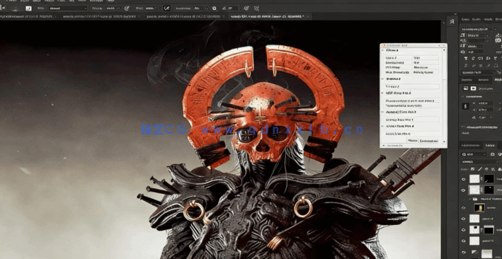 Zbrush黑暗神秘角色概念设计全流程视频教程 (图5)