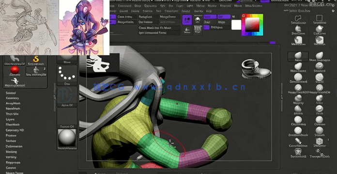 乌鱼先生概念艺术动态插画创作流程视频教程(图4)
