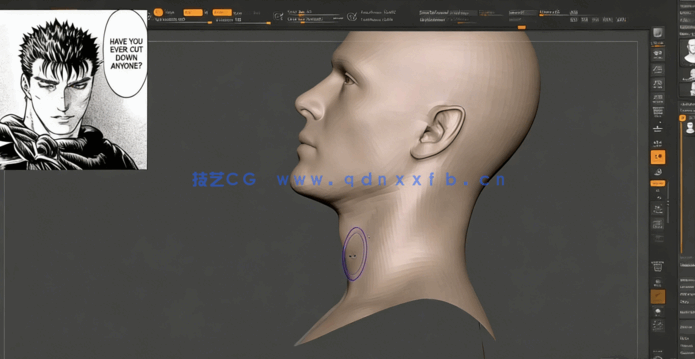 逼真3D游戏角色脸部建模与纹理制作视频教程(图2)