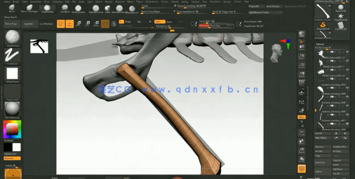 ZBrush逼真动物雕刻解剖学制作流程大师级视频教程(图3)