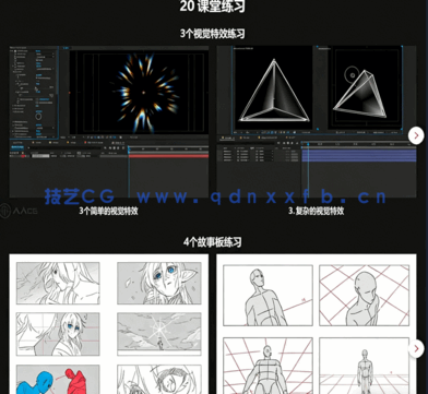 【中文字幕】AE专业二维卡通动画特效与合成职业技能训练视频教程(图3)