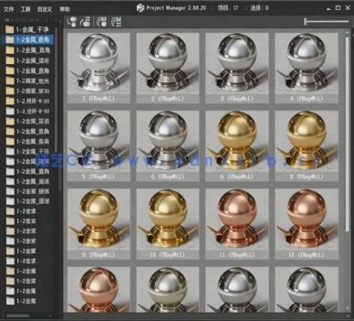 V-ray材质球库|PM插件|3DMAX国外写实材质参数球(图3)
