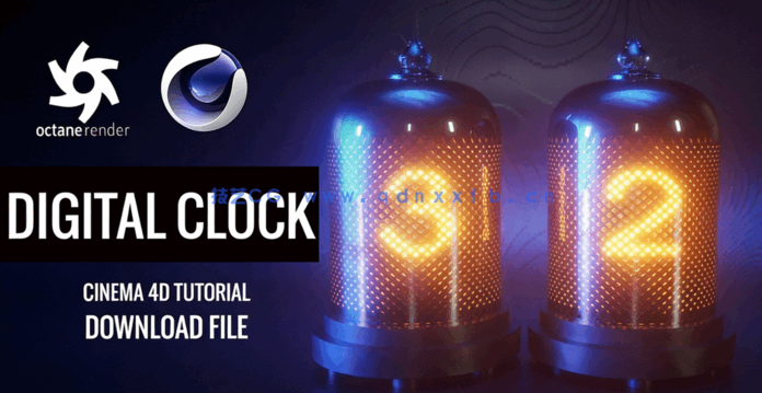 Octane渲染中创建数字倒数时钟C4D教程(图1)