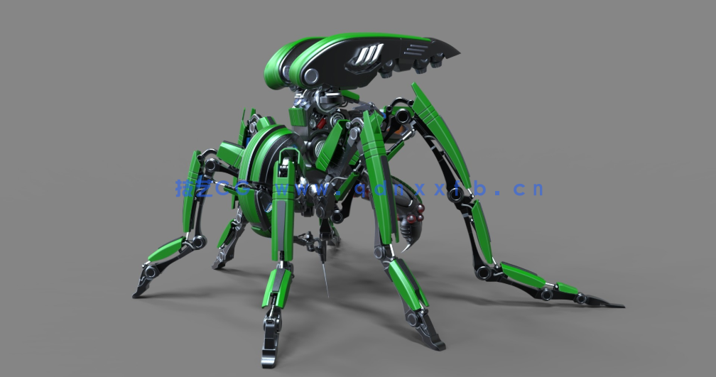 C4D高级机械蚊子机器人建模布线xpresso节点绑定骨骼联动动画教程(含工程)(图8)