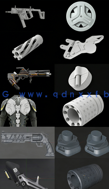 C4D多边形硬边布线拓扑建模多案例完整进阶教程合集(图1)