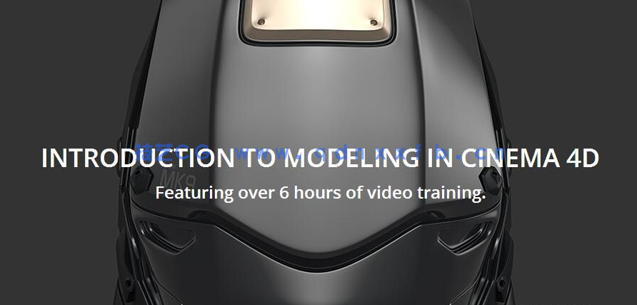 C4D科幻头盔多边形建模&渲染教程(图1)
