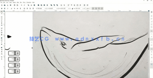 Inkscape绘制矢量线条艺术插图视频教程(图1)