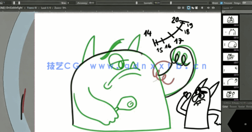 OpenToonz动画师养成基础技能训练视频教程(图4)