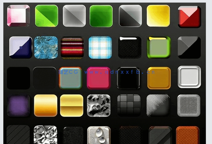 100组五颜六色PS图层样式PSD模板合集 (图2)